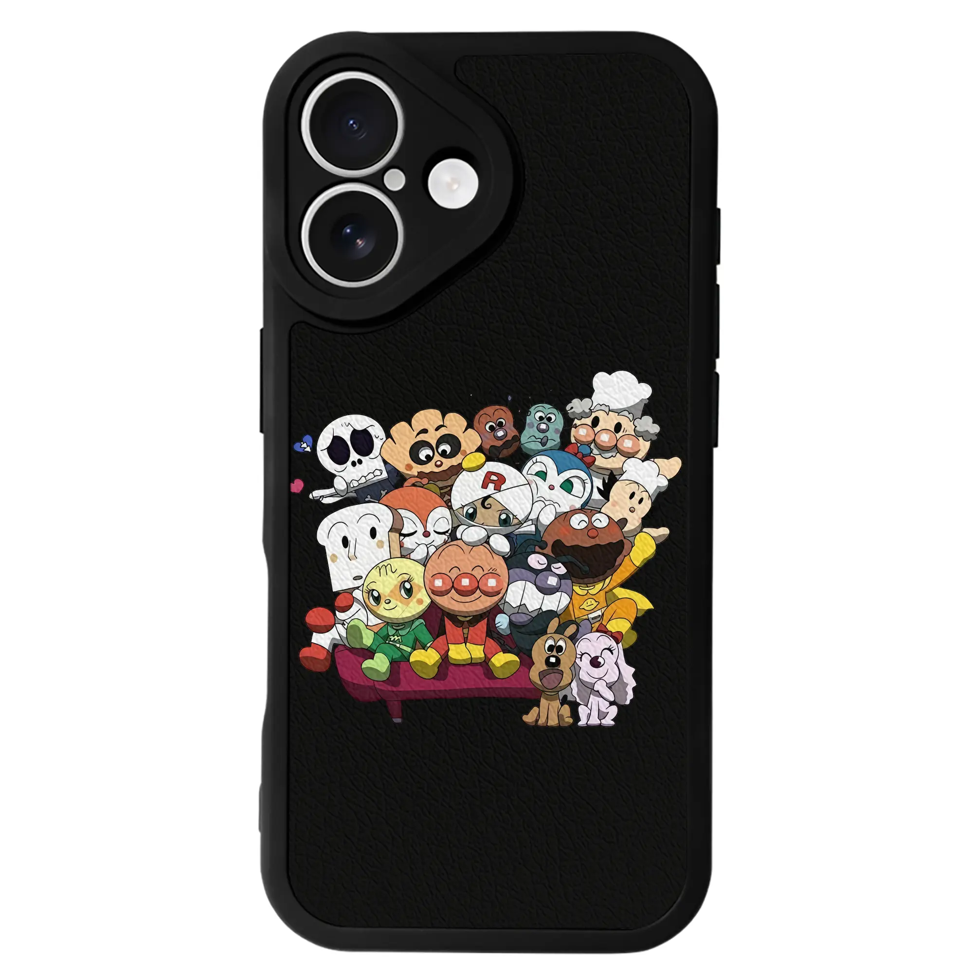 アンパンマン グッズ,アンパンマン - IPhone 16シリーズ対応 ・ シリコンスマホケース ・ レザー調 ・ 高精度フィット ・ 耐衝撃 ・ ワイヤレス充電対応 ・ 精密カット